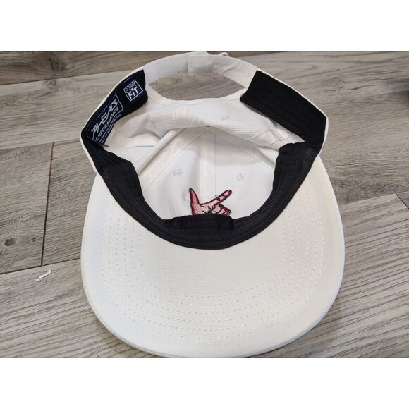 Ahead Golf Hat White w/ Red Hand Finger Pointing "Heads Up Golf Champs" - Picture 8 of 9